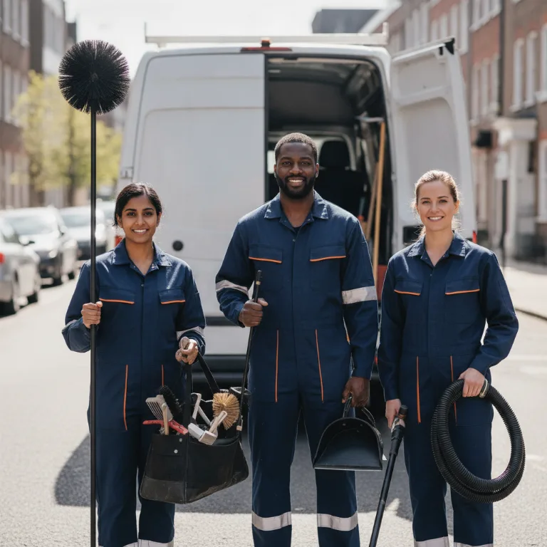 Chimney Sweep team in Bury